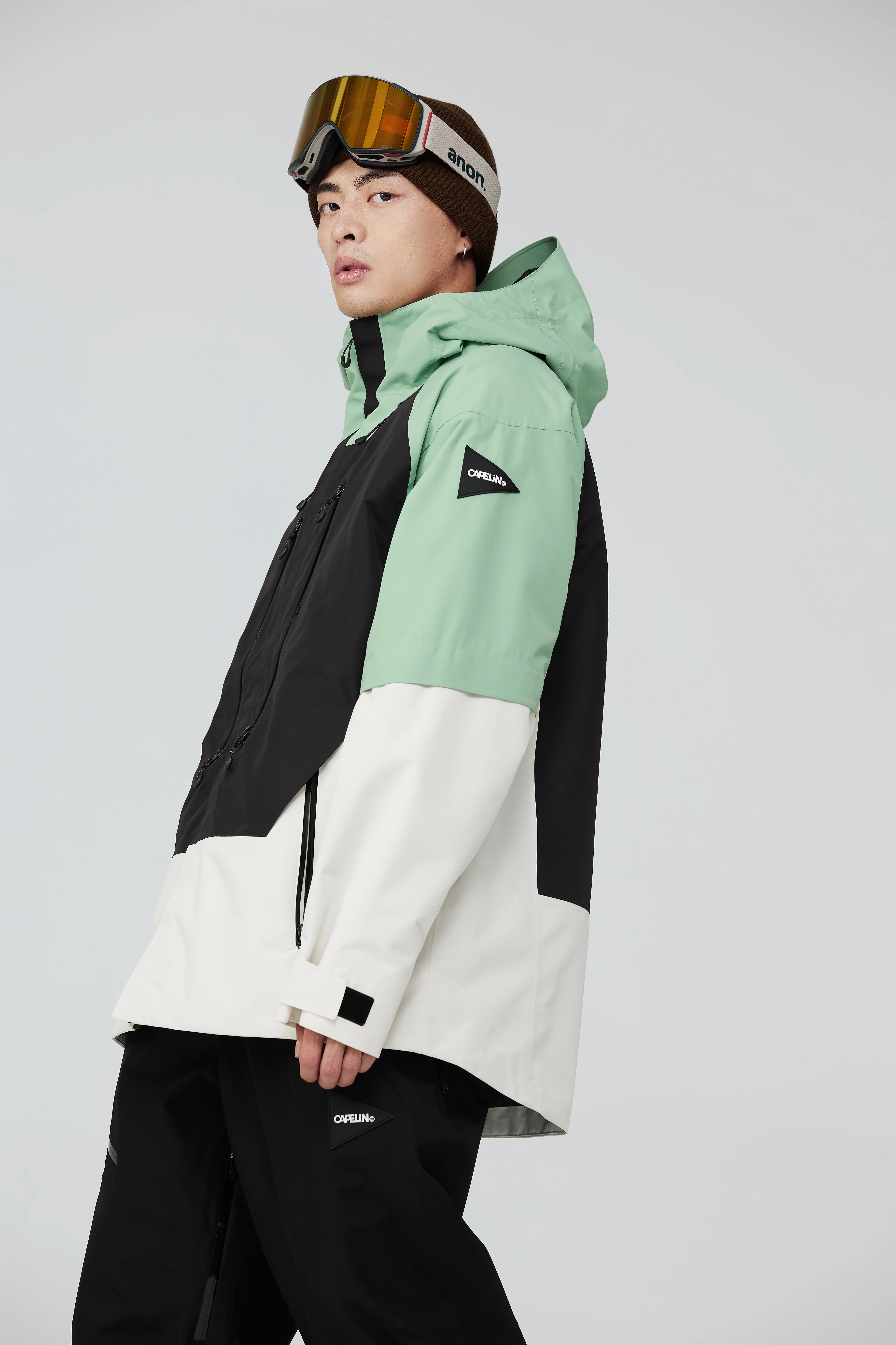 Brick Unisex Snowboard Jacket - Image 4